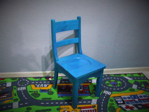 Krzesełko niebieskie